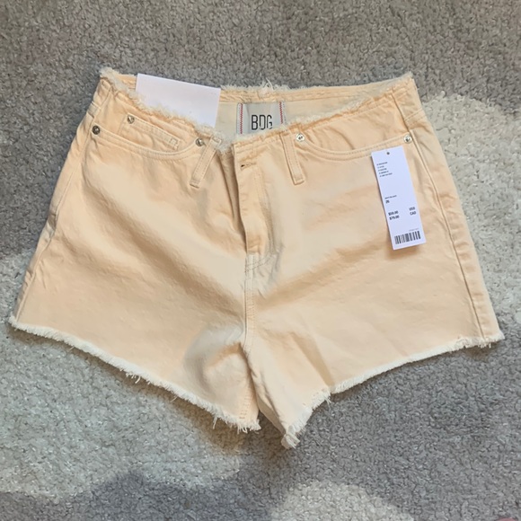 BDG Pants - BDG Urban Outfitters peach cut off waist shorts